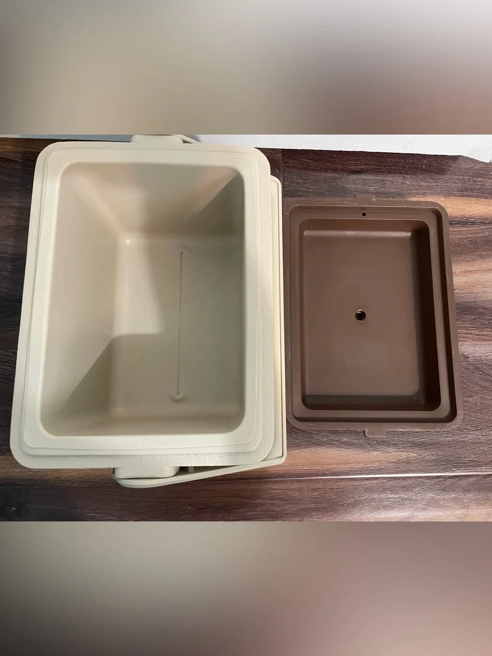 Vintage 1980’s GOTT Lunch Tote 6 Insulated Cooler - Brown/Cream